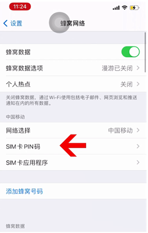 吴川苹果14维修网分享如何给iPhone14的SIM卡设置密码 