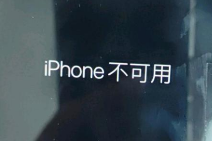 吴川苹果服务网点分享锁屏界面显示“iPhone 不可用”如何解决 