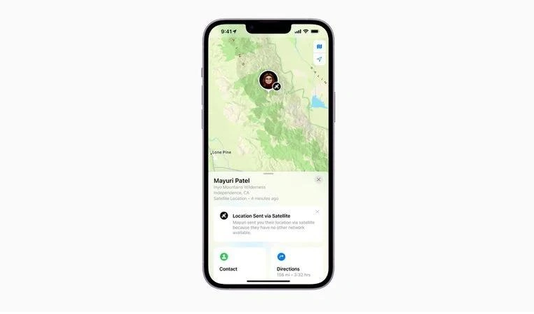 吴川苹果14维修分享iPhone14系列中 FindMy功能通过卫星分享位置方法教程 