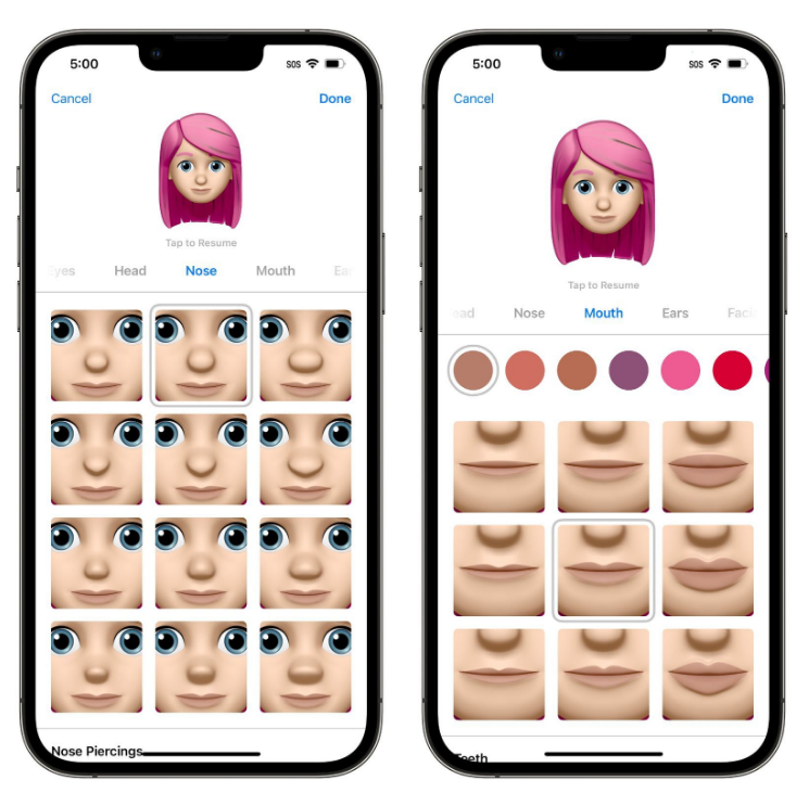 吴川苹果手机维修分享​iOS 16中的拟我表情有了哪些变化和升级 